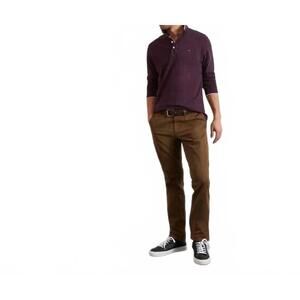 NEW EDEN PARK stretch-cotton chino pants in brown